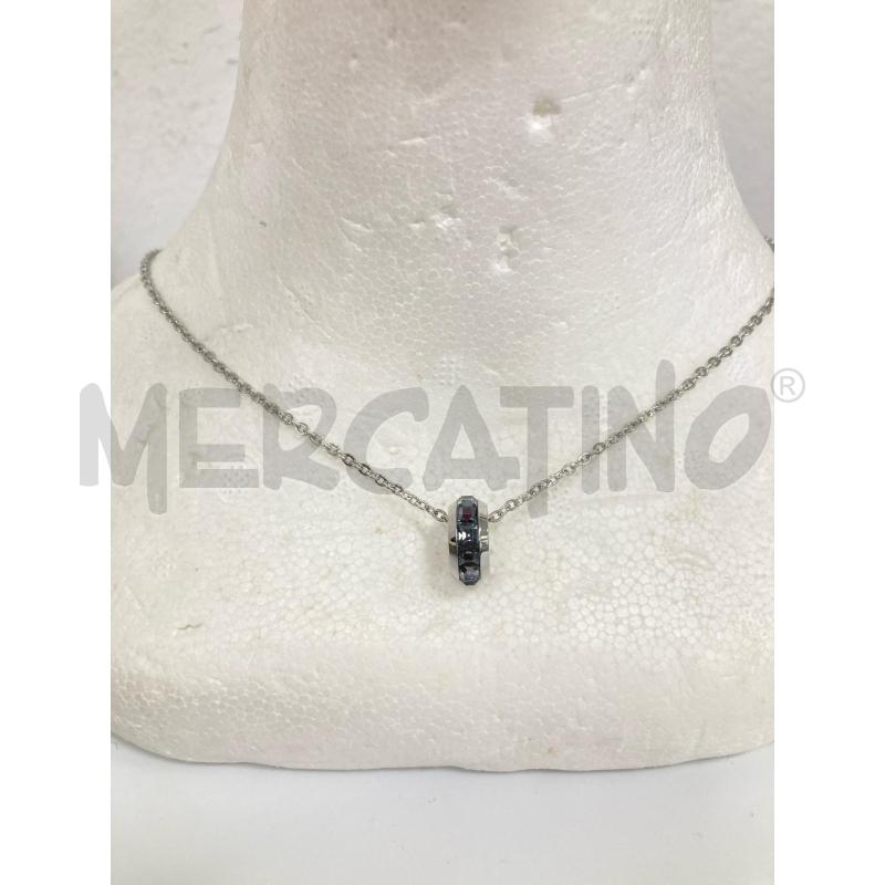 COLLANA BROSWAY CIONDOLO BRILLANTINATO\NERO | Mercatino dell'Usato Gazzada schianno 2
